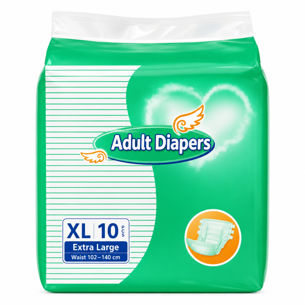 10PCS/Pack Adult Elderly Diapers Disposable Maternal Care Mats Fast Absorption Comfortable Leak-Proof Diaper Life Care Unisex XL